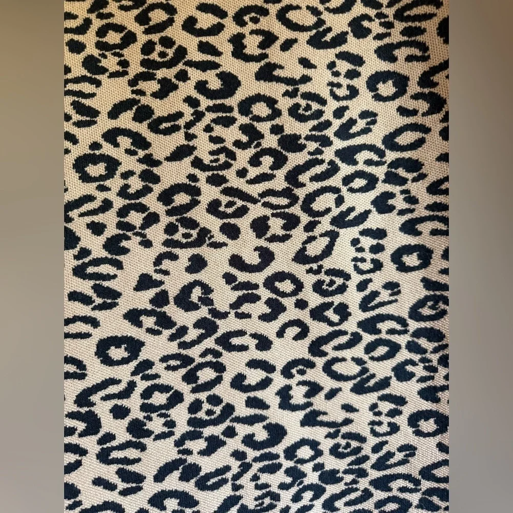 NWT Current Air Leopard Knit Midi Pencil Skirt